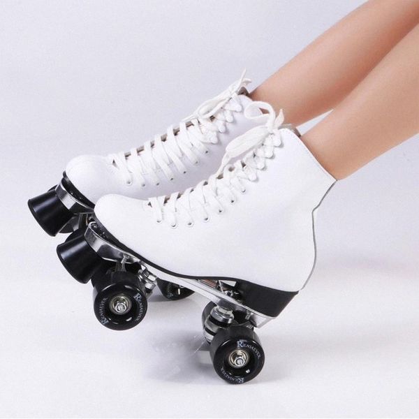double row skate polyurethane wheels double roller skates real leather boot aluminium plate ,white #9z7g
double row skate polyurethane wheels double roller skates real leather boot aluminium plate ,white #9z7g