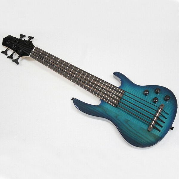 mini 5string ukulele electric bass in light blue 
mini 5string ukulele electric bass in light blue