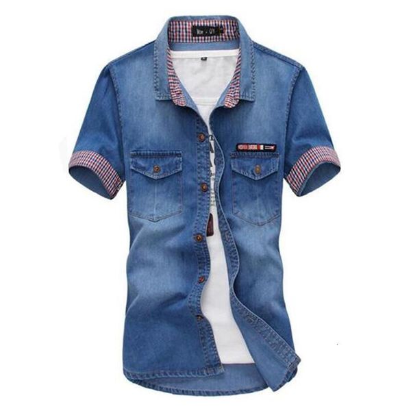 new 2020 summer fashion short sleeve work denim shirt mens100% cotton casual embroidery shirts male pocket jeans shirt, White;black
new 2020 summer fashion short sleeve work denim shirt mens100% cotton casual embroidery shirts male pocket jeans shirt, White;black