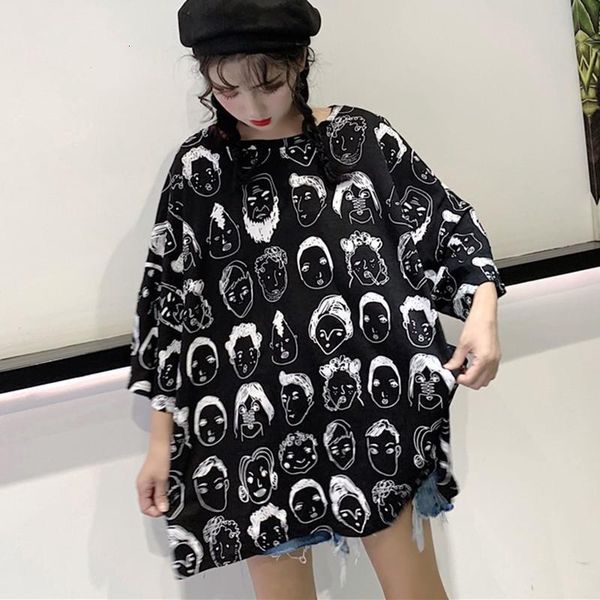 women summer elegant shirts loose short sleeve round neck graphic printed ladies tee oversize clothes drop shipping, White
women summer elegant shirts loose short sleeve round neck graphic printed ladies tee oversize clothes drop shipping, White