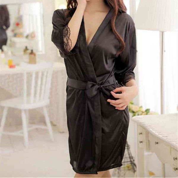 Black Chinese Womens Faux Silk Robe Bath Gown Kimono Yukata Bathrobe Solid Color Sleepwear, Black;red
Black Chinese Womens Faux Silk Robe Bath Gown Kimono Yukata Bathrobe Solid Color Sleepwear, Black;red