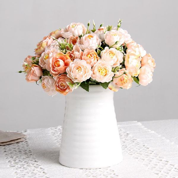 10 heads rose artificial flower small bouquet european lotus silk flower for wedding home party decoration fake flowers
10 heads rose artificial flower small bouquet european lotus silk flower for wedding home party decoration fake flowers