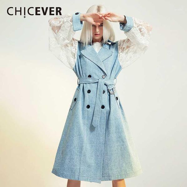 chicever patchwork lace women's windbreaker lapel collar long sleeve high waist with sashes female coat 2020 fashion clothes new1, Tan;black
chicever patchwork lace women's windbreaker lapel collar long sleeve high waist with sashes female coat 2020 fashion clothes new1, Tan;black