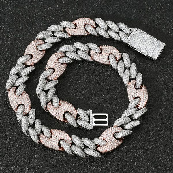 chains 20mm wide hip hop micro paved cz stone bling iced out solid coffee bean cuban link chain necklace for men rapper jewelry, Silver
chains 20mm wide hip hop micro paved cz stone bling iced out solid coffee bean cuban link chain necklace for men rapper jewelry, Silver