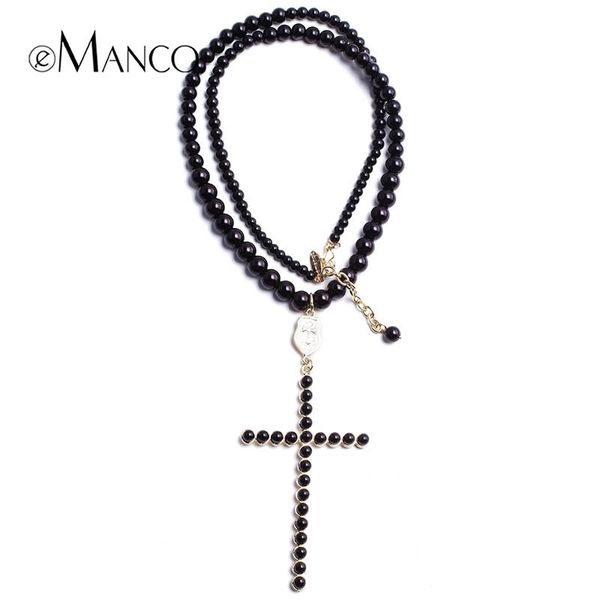 emanco beads chain trendy cross pendant necklace for women new brand simple design fashion jewelry accessories nl08743 y200323, Silver
emanco beads chain trendy cross pendant necklace for women new brand simple design fashion jewelry accessories nl08743 y200323, Silver