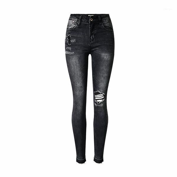 2020 autumn winter fashion high waist slim stretch gray-black nine points jeans women casual tassel ripped jeans for women k1981, Blue
2020 autumn winter fashion high waist slim stretch gray-black nine points jeans women casual tassel ripped jeans for women k1981, Blue