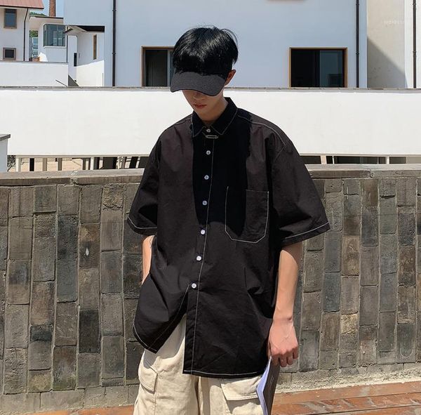 2020 spring and summer new youth popular japanese ine tooling short sleeve shirt fashion casual loose black / army green1, White;black
2020 spring and summer new youth popular japanese ine tooling short sleeve shirt fashion casual loose black / army green1, White;black