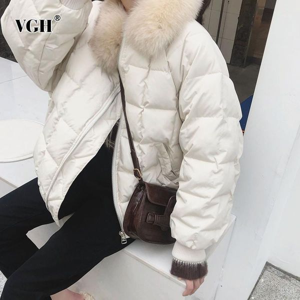 vgh casual thick coat for women wolf feather stand collar lantern long sleeve loose elegant coats female fashion new winter1, Black
vgh casual thick coat for women wolf feather stand collar lantern long sleeve loose elegant coats female fashion new winter1, Black