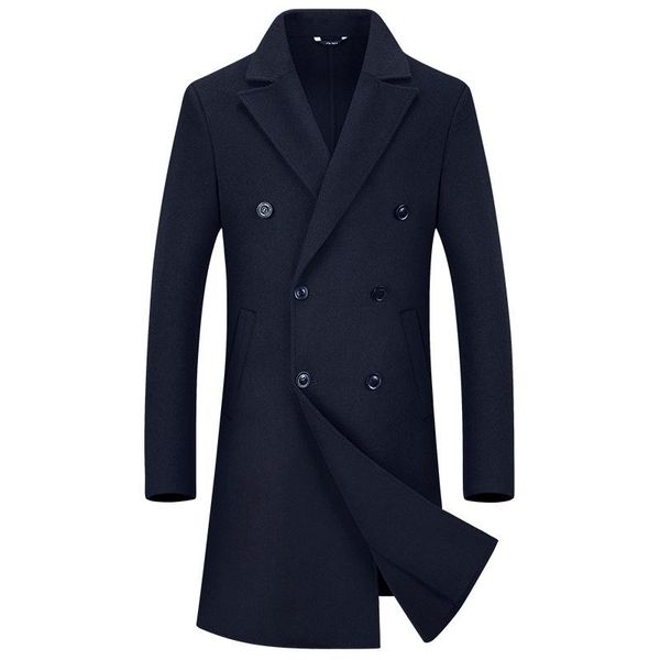 men's wool & blends 2021 woolen coat medium length for men double face nini winter, Black
men's wool & blends 2021 woolen coat medium length for men double face nini winter, Black