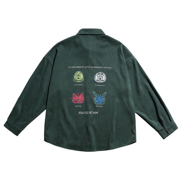 2021 new unisshirt long sleeve printed pattern female thick black green shirts male clothes 2j2g, White;black
2021 new unisshirt long sleeve printed pattern female thick black green shirts male clothes 2j2g, White;black