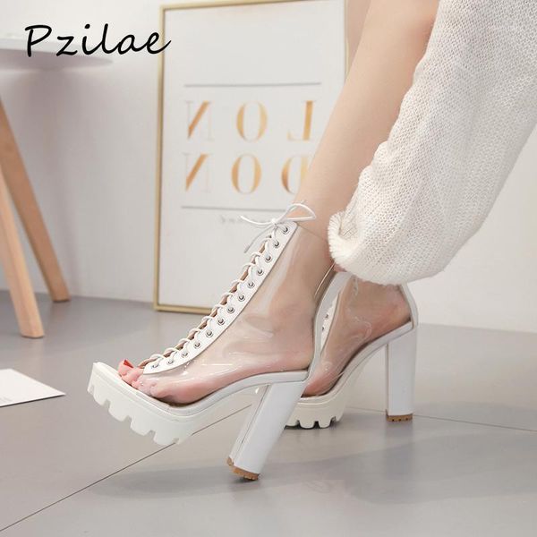 pzilae women summer boots ankle boots ladies peep toe platform fashion women high heels waterproof pvc shoes size 421, Black
pzilae women summer boots ankle boots ladies peep toe platform fashion women high heels waterproof pvc shoes size 421, Black