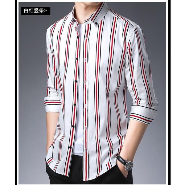 men's casual shirts sell ins style men shirt arrival spring autumn fashion long sleeve 100% cotton, White;black 
men's casual shirts sell ins style men shirt arrival spring autumn fashion long sleeve 100% cotton, White;black