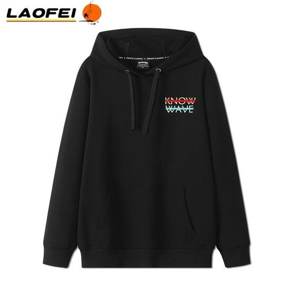 men's and women's autumn and winter sweater hooded know wave letter print jacket hoodies, Black
men's and women's autumn and winter sweater hooded know wave letter print jacket hoodies, Black