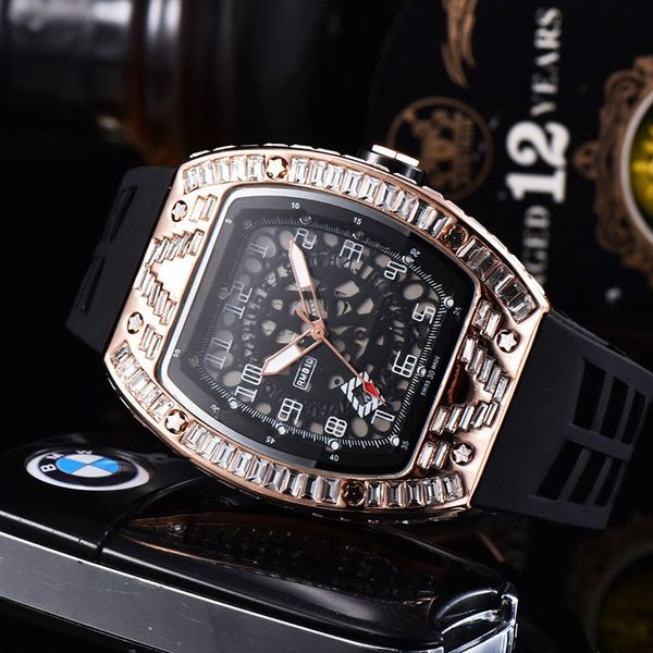 out watches diamond mens band lusso colorful stainless steel quality case iced rubber men watch quartz movement waterproof orologio jxke, Slivery;brown
out watches diamond mens band lusso colorful stainless steel quality case iced rubber men watch quartz movement waterproof orologio jxke, Slivery;brown