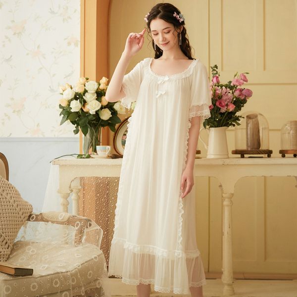 lace white princess nightdress modal homewear summer spring nightgowns lounge women sleepwear square collar soft nightwear t200429, Black;red
lace white princess nightdress modal homewear summer spring nightgowns lounge women sleepwear square collar soft nightwear t200429, Black;red