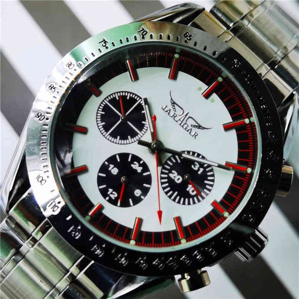 jaragar new men mechanical watch automatic wristwatch stainless steel new style auto date sport military watches male gift clock, Slivery;brown
jaragar new men mechanical watch automatic wristwatch stainless steel new style auto date sport military watches male gift clock, Slivery;brown