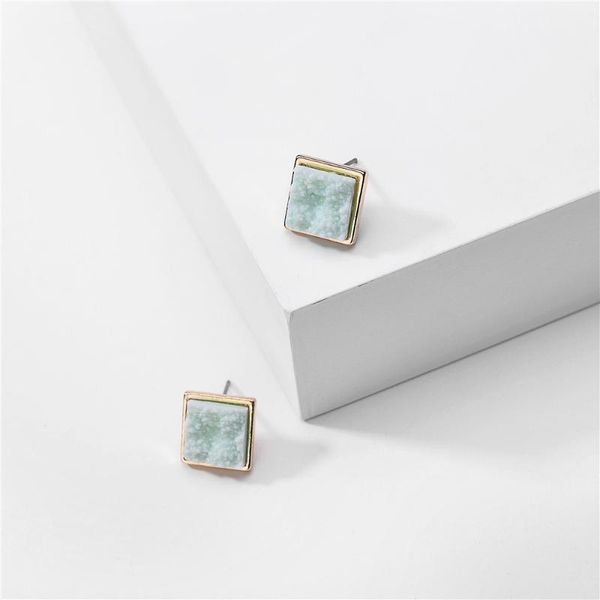 1.2cm square druzy drusy stud earrings mini resin round stud fashion designer jewelry gold1, Golden;silver
1.2cm square druzy drusy stud earrings mini resin round stud fashion designer jewelry gold1, Golden;silver