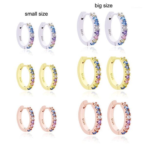shadowhunters 925 sterling silver earrings for women rainbow huggies hoop earrings full clear zircon piercing pendientes de boda1, Golden;silver
shadowhunters 925 sterling silver earrings for women rainbow huggies hoop earrings full clear zircon piercing pendientes de boda1, Golden;silver