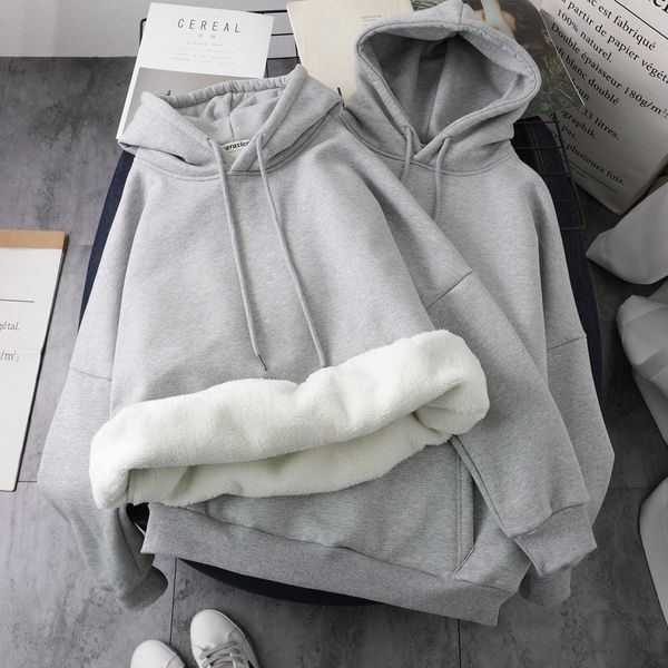 lantarctica solid color hooded sweater women plush loose korean students autumn and winter ins fashion coat top, Black
lantarctica solid color hooded sweater women plush loose korean students autumn and winter ins fashion coat top, Black