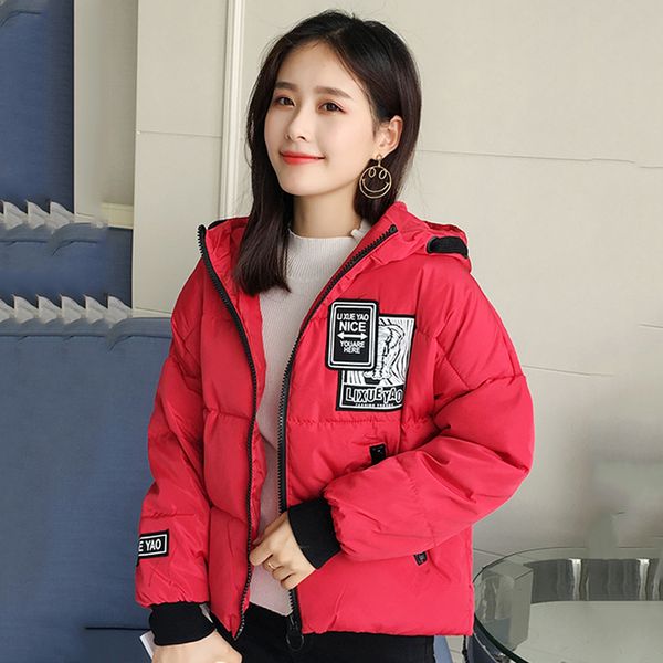 plus size women short parkas printing hooded oversized women's winter jacket cotton padded thick casual overcoat female coats 201019, Black
plus size women short parkas printing hooded oversized women's winter jacket cotton padded thick casual overcoat female coats 201019, Black