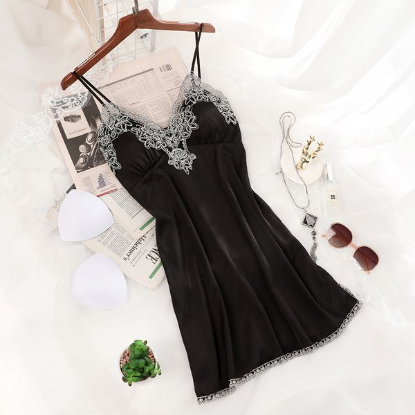 satin nightwear female bathrobe lace nightgown silky intimate lingerie women 2pcs strap shorts sleep set home clothing, Black;white
satin nightwear female bathrobe lace nightgown silky intimate lingerie women 2pcs strap shorts sleep set home clothing, Black;white