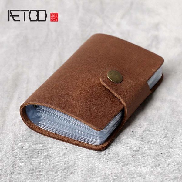 hbp etoo the first layer of cowhide card sleeve retro crazy horse pickup card bag leather handmade simple large capacity mini femal, Brown;gray
hbp etoo the first layer of cowhide card sleeve retro crazy horse pickup card bag leather handmade simple large capacity mini femal, Brown;gray