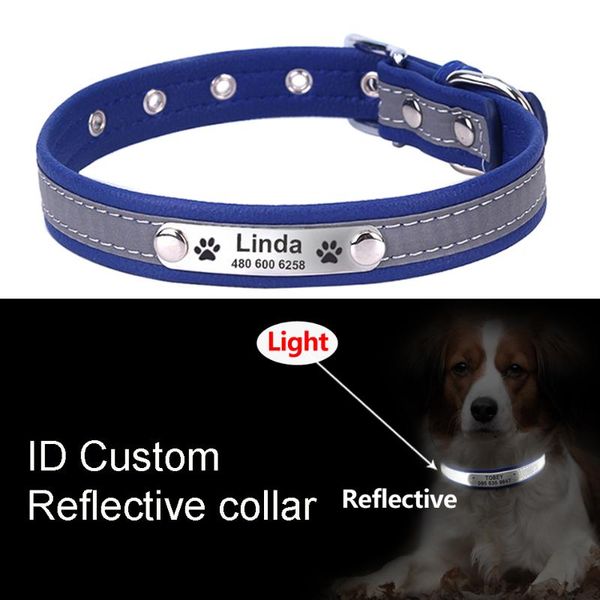 dog collars & leashes heypet reflective leather personalized engraved collar custom puppy cat pet id tag for small medium dogs
dog collars & leashes heypet reflective leather personalized engraved collar custom puppy cat pet id tag for small medium dogs