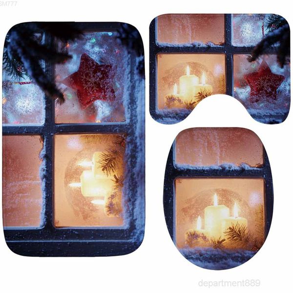 new design warm christmas set thick non-slip bathroom mats toilet cover mat bath rug comfortable water absorption
new design warm christmas set thick non-slip bathroom mats toilet cover mat bath rug comfortable water absorption