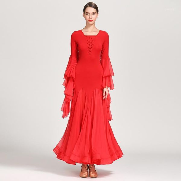 stage wear latin dancing dress oriental dance one-piece long sleeves costumes performance ballroom for women1, Black;red
stage wear latin dancing dress oriental dance one-piece long sleeves costumes performance ballroom for women1, Black;red