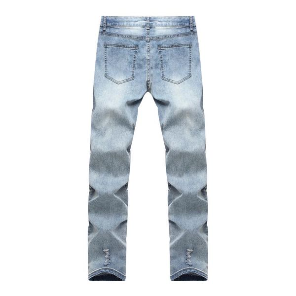 mens jeans autumn winter european american streets elasticity slim fit straight-cut men locomotive, Blue
mens jeans autumn winter european american streets elasticity slim fit straight-cut men locomotive, Blue