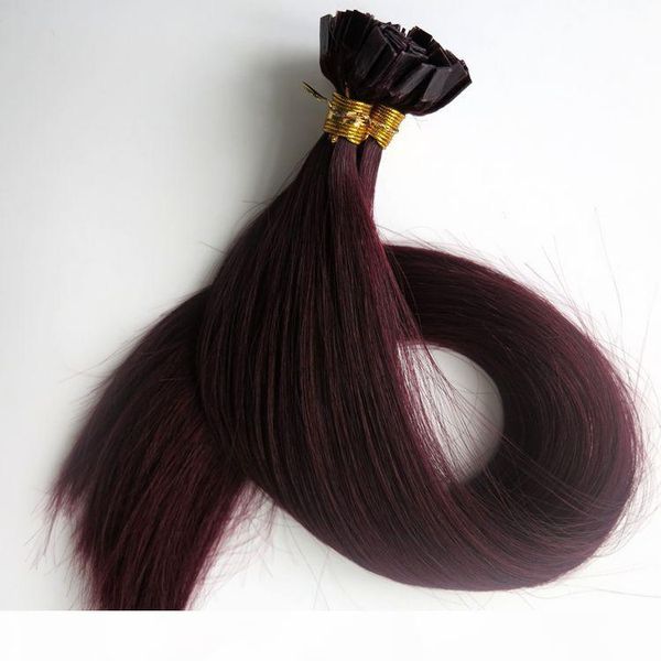 200g 200strands pre bonded flat tip hair extensions 18 20 22 24inch #99j red wine brazilian indian remy keratin human hair, Black
200g 200strands pre bonded flat tip hair extensions 18 20 22 24inch #99j red wine brazilian indian remy keratin human hair, Black
