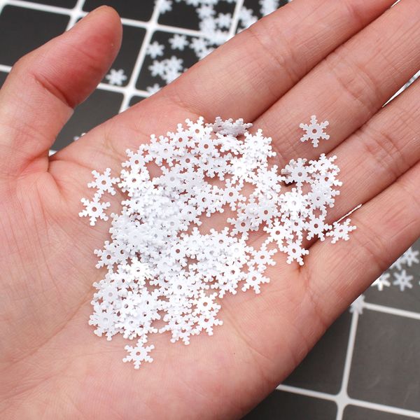 8mm pet white snowflake nail art sequins paillette christmas party decoration diy handmade sewing accessories q1128
8mm pet white snowflake nail art sequins paillette christmas party decoration diy handmade sewing accessories q1128