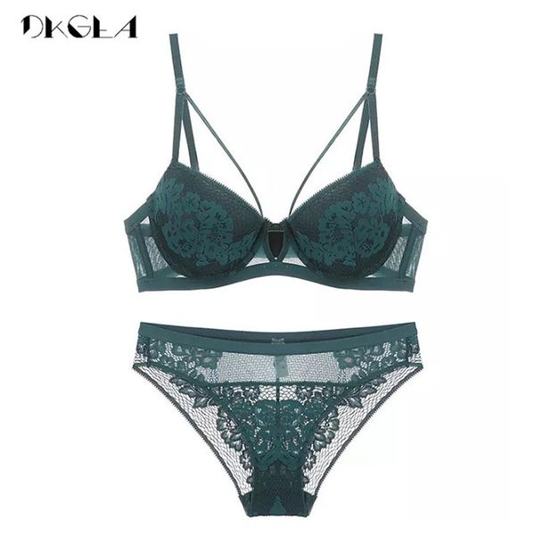 2020 new bandage green lace bra set women lingerie embroidery thick push up brassiere cotton underwear set bras gather c1212, Black;white
2020 new bandage green lace bra set women lingerie embroidery thick push up brassiere cotton underwear set bras gather c1212, Black;white