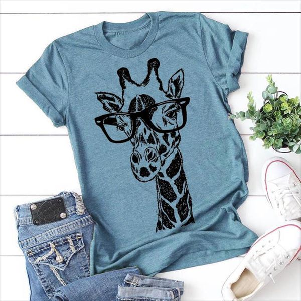 s 5xl 2020 new summer giraffe print t shirts for women cartoon casual t shirt lady short sleeve tees shirt female, White
s 5xl 2020 new summer giraffe print t shirts for women cartoon casual t shirt lady short sleeve tees shirt female, White
