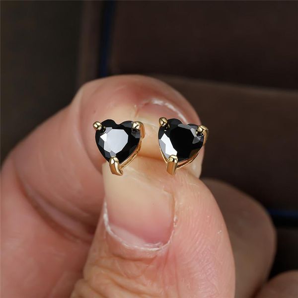 stud black zircon heart stone earrings for women vintage fashion gold/black/rose gold/silver color small earring wedding jewelry, Golden;silver
stud black zircon heart stone earrings for women vintage fashion gold/black/rose gold/silver color small earring wedding jewelry, Golden;silver