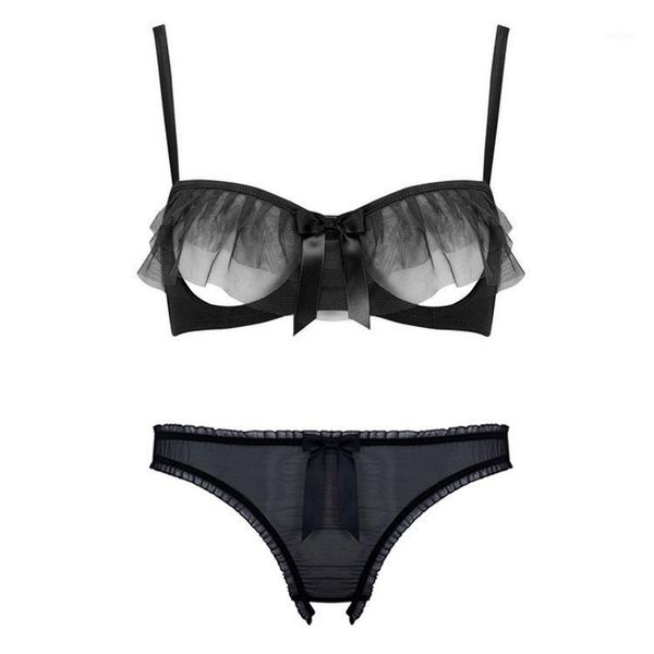 bras sets white black gauze ruffles transparent cupless crotchless panties women underwear set thin cup open bra brief 2cs set1, Red;black
bras sets white black gauze ruffles transparent cupless crotchless panties women underwear set thin cup open bra brief 2cs set1, Red;black