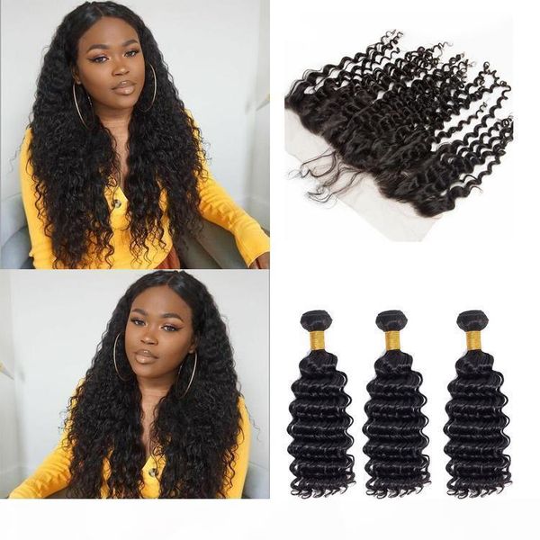 raw virgin indian hair bundles with closure deep wave 100 unprocessed remy human hair 3 bundles with 13x4 swiss lace frontal, Black;brown
raw virgin indian hair bundles with closure deep wave 100 unprocessed remy human hair 3 bundles with 13x4 swiss lace frontal, Black;brown