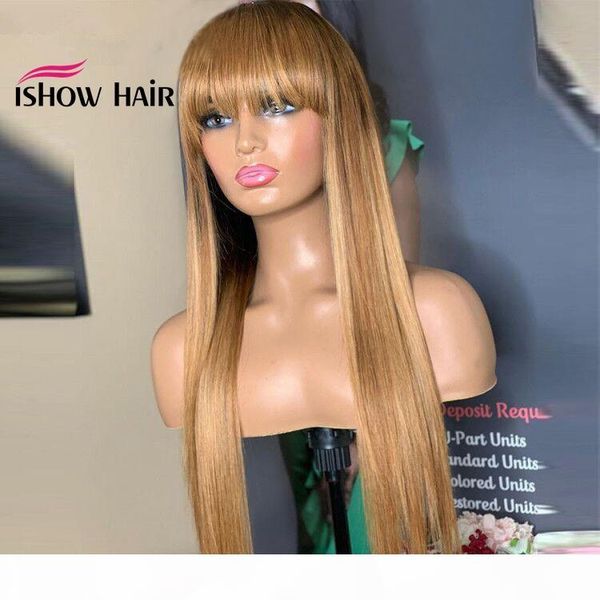 ishow brazilian 4 27 straight human hair wigs with bangs 27# 30# 99j orange ginger 350# peruvian none lace wigs indian hair malaysian, Black;brown
ishow brazilian 4 27 straight human hair wigs with bangs 27# 30# 99j orange ginger 350# peruvian none lace wigs indian hair malaysian, Black;brown