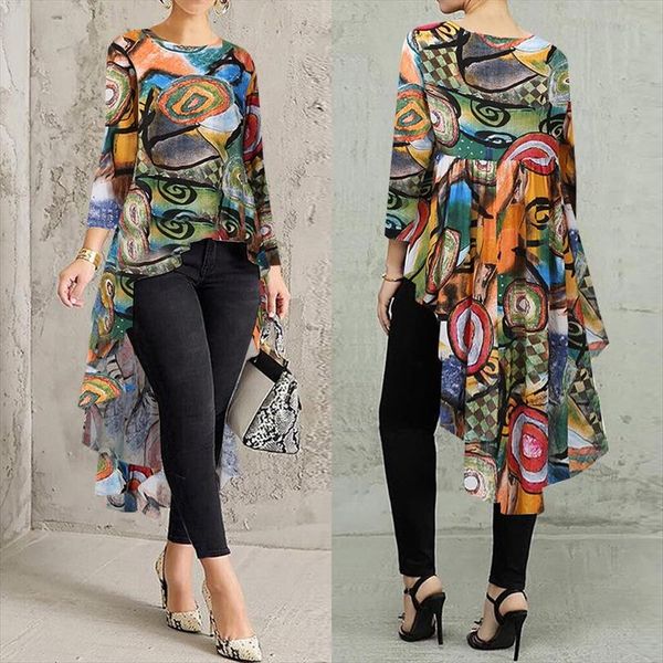 plus size womens printed blouse 2020 zanzea irregular kaftan casual long sleeve shirts female o neck blusas chemise 5xl, White
plus size womens printed blouse 2020 zanzea irregular kaftan casual long sleeve shirts female o neck blusas chemise 5xl, White