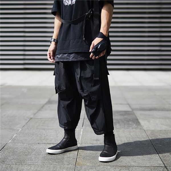 men's pants wsnhlab harem adjustable on ankle techwear ninjawear japanese style futuristic, Black
men's pants wsnhlab harem adjustable on ankle techwear ninjawear japanese style futuristic, Black