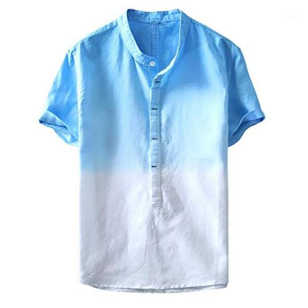 klv short sleeve male shirt linen blouse summer men's cool and thin breathable collar hanging dyed gradient cotton shirt1, White;black
klv short sleeve male shirt linen blouse summer men's cool and thin breathable collar hanging dyed gradient cotton shirt1, White;black