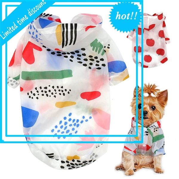 raincoat proof summer sun protection hoodie dog clothing print poncho for small medium pets puppy cat
raincoat proof summer sun protection hoodie dog clothing print poncho for small medium pets puppy cat