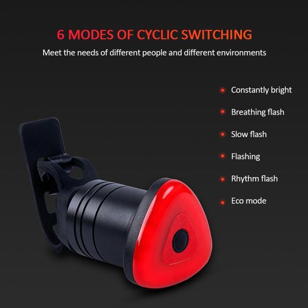 intelligent bicycle lights brake warning automatic sensing cycling mtb road bike ipx6waterproof tail rear light lamp accessories
intelligent bicycle lights brake warning automatic sensing cycling mtb road bike ipx6waterproof tail rear light lamp accessories