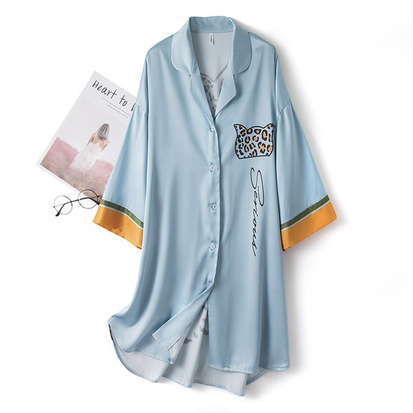 2021 new satin silky nightdress casual print sleep shirt soft nightwear sleepdress loose lounge wear intimate lingerie sleepwear, Black;red
2021 new satin silky nightdress casual print sleep shirt soft nightwear sleepdress loose lounge wear intimate lingerie sleepwear, Black;red