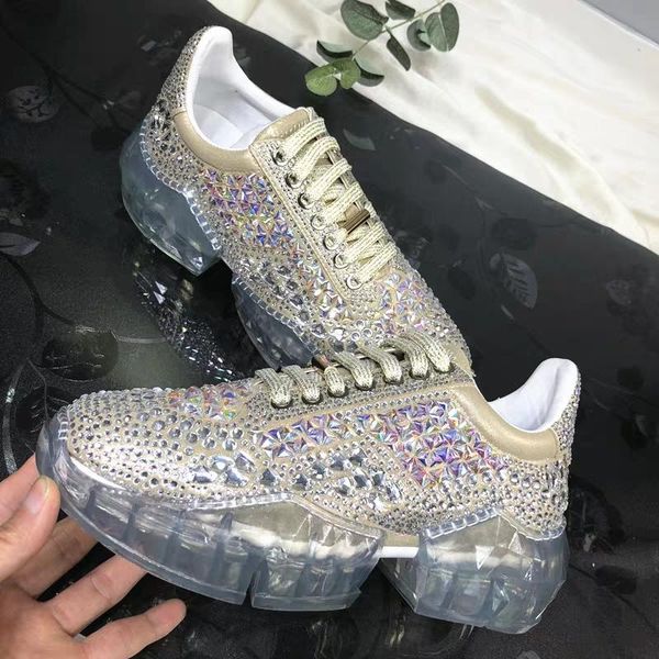 fashion 2020 spring crystal ins net shoes woman rhinestone women casual white shoes transparent platform zapatos mujer, Black
fashion 2020 spring crystal ins net shoes woman rhinestone women casual white shoes transparent platform zapatos mujer, Black