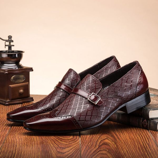 buckle solid pu leather 2021 new men shoes brogue fashion concise classic dress casual business shoes round toe spring autumn dp105, Black
buckle solid pu leather 2021 new men shoes brogue fashion concise classic dress casual business shoes round toe spring autumn dp105, Black