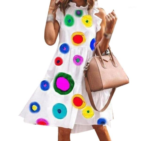 summer leisure vacation printing dress round neck sleeveless dress women polyester lotus sleeve long1, Black;gray
summer leisure vacation printing dress round neck sleeveless dress women polyester lotus sleeve long1, Black;gray