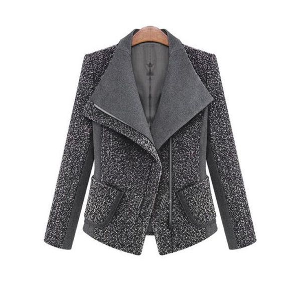 women's jackets europe autumn winter temperament woolen coats female casual clothing fashion women slim, Black;brown
women's jackets europe autumn winter temperament woolen coats female casual clothing fashion women slim, Black;brown