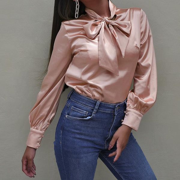 women's blouses & shirts women blouse long sleeve bow-tie lantern solid casual office lady elegant autumn fashion, White
women's blouses & shirts women blouse long sleeve bow-tie lantern solid casual office lady elegant autumn fashion, White