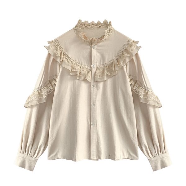 2021 blouse autumn new long sleeve women shirt solid ruffle button cardigan coat sweet vintage fashion elegant lady blouses 1m6i, White
2021 blouse autumn new long sleeve women shirt solid ruffle button cardigan coat sweet vintage fashion elegant lady blouses 1m6i, White